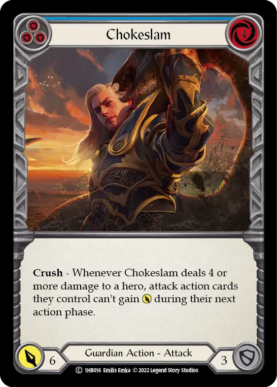 Card: Chokeslam (blu)