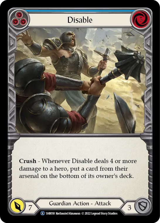 Card: Disable (blu)