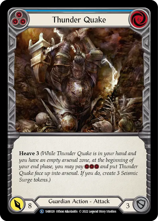 Card: Thunder Quake (blu)