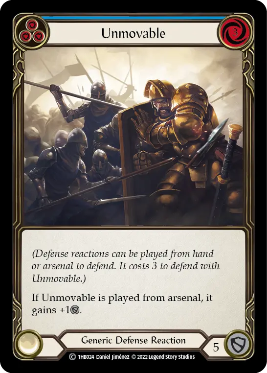 Card: Unmovable (blu)