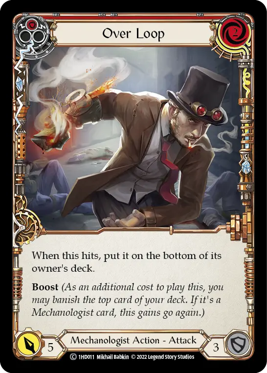 Card: Over Loop (red)