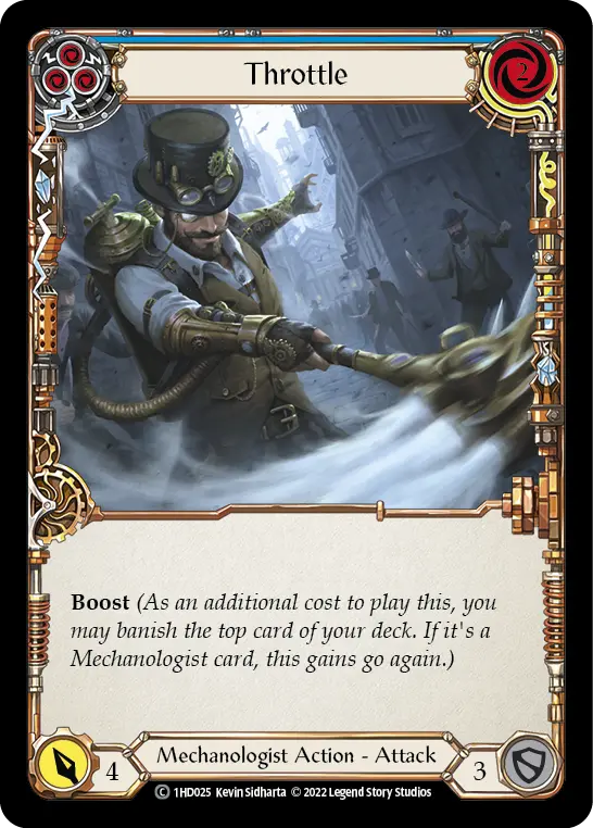 Card: Throttle (blu)