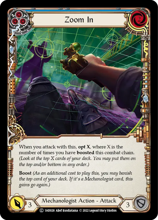 Card: Zoom In (blu)