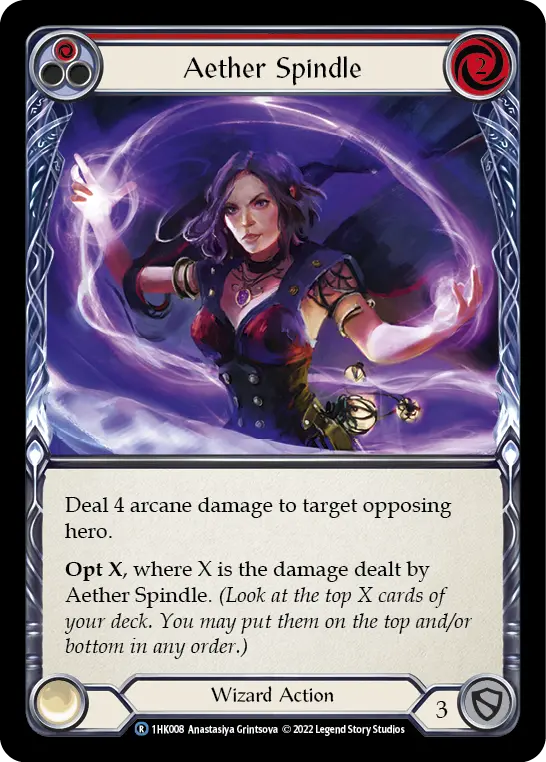 Card: Aether Spindle (red)