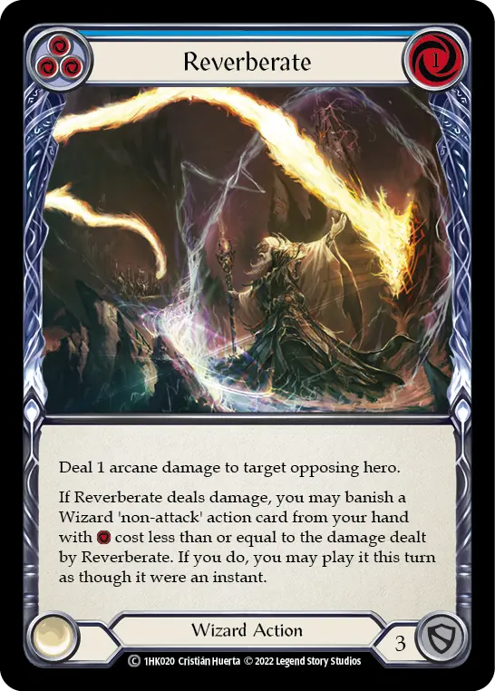 Card: Reverberate (blu)