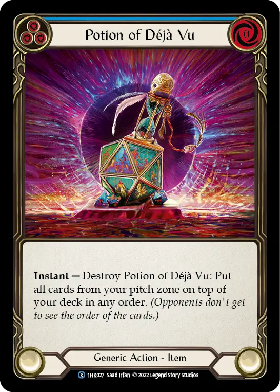 Card: Potion of Déjà Vu (blu)