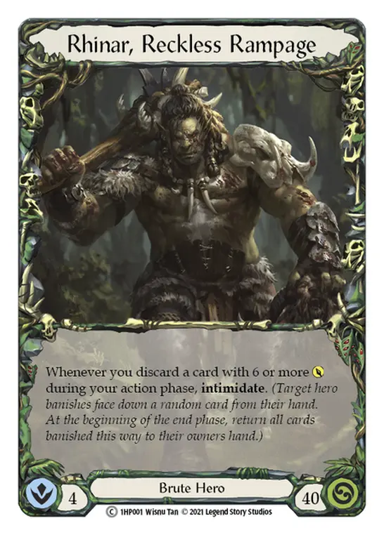 Card: Rhinar, Reckless Rampage