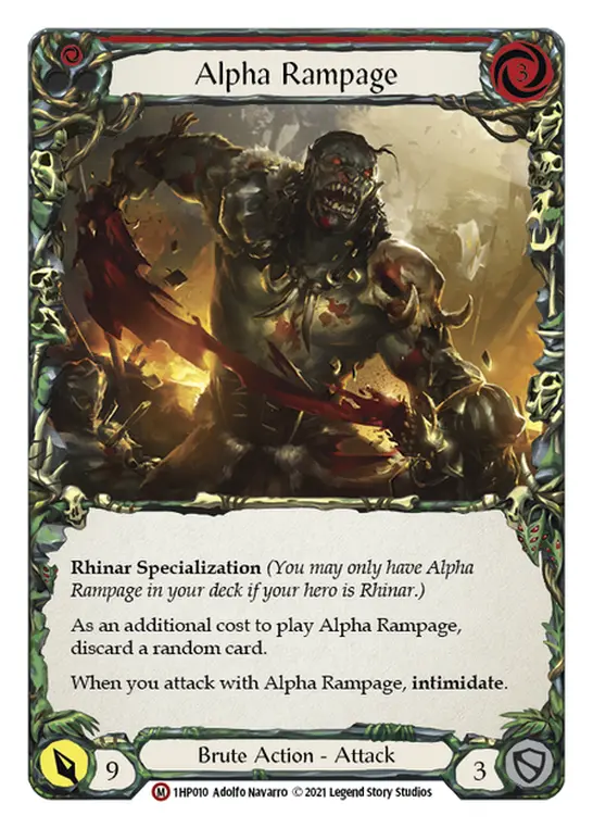 Card: Alpha Rampage (red)