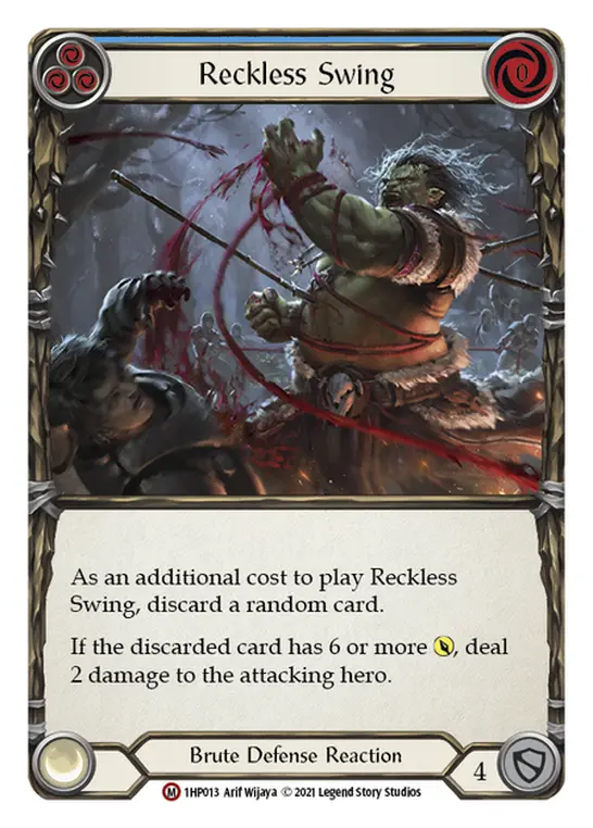 Card: Reckless Swing (blu)
