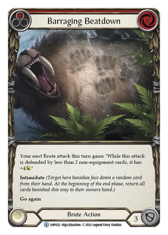 Card: Barraging Beatdown (red)