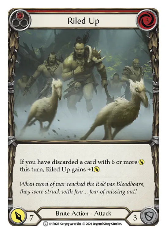 Card: Riled Up (red)