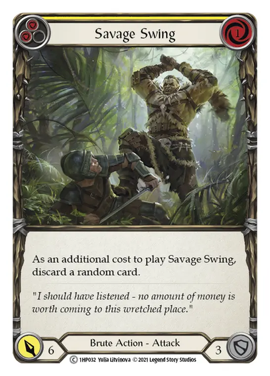 Card: Savage Swing (yel)