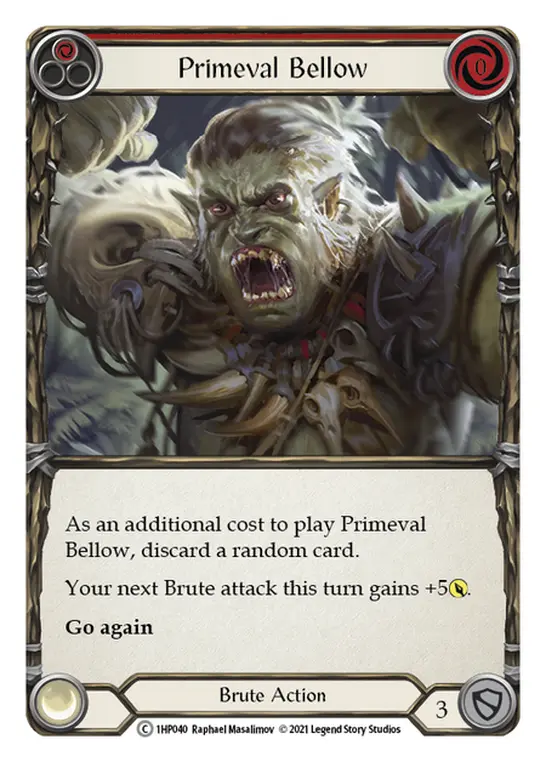 Card: Primeval Bellow (red)
