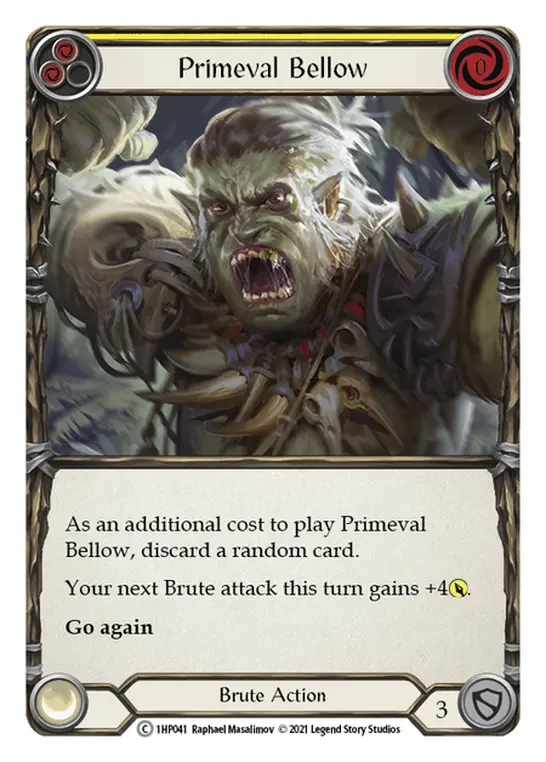 Card: Primeval Bellow (yel)