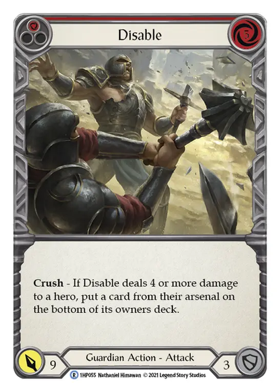 Card: Disable (red)