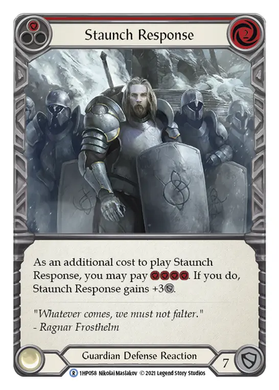 Card: Staunch Response (red)