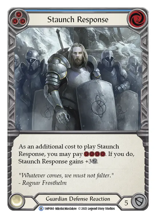 Card: Staunch Response (blu)
