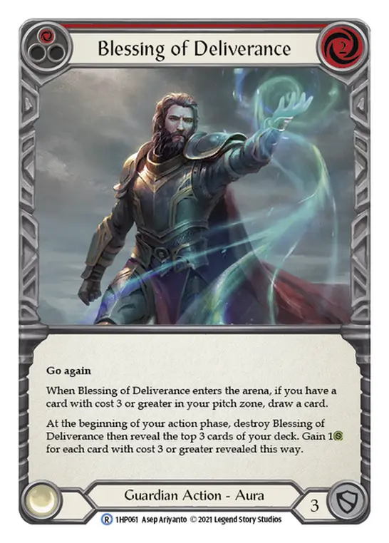 Card: Blessing of Deliverance (red)