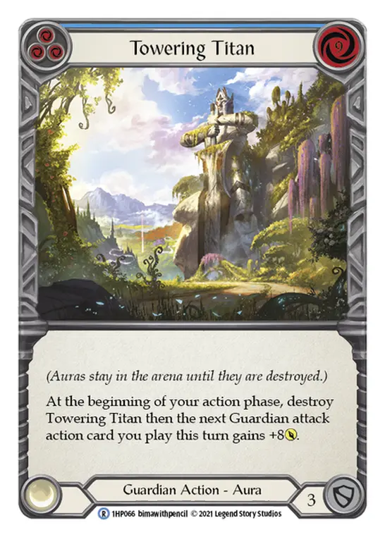 Card: Towering Titan (blu)