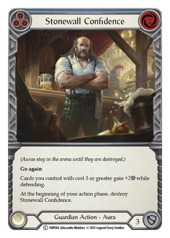 Card: Stonewall Confidence (blu)
