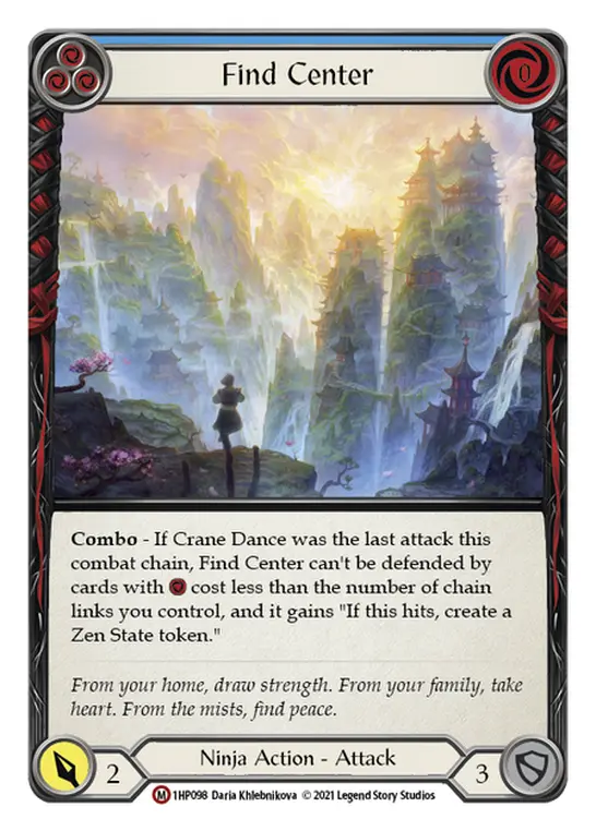 Card: Find Center (blu)