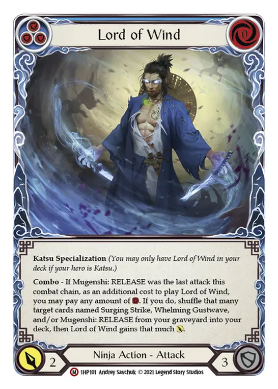 Card: Lord of Wind (blu)