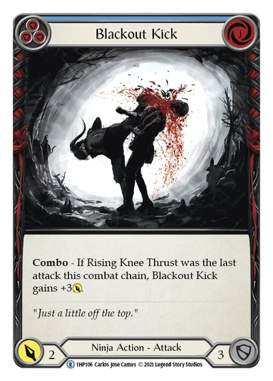 Card: Blackout Kick (blu)