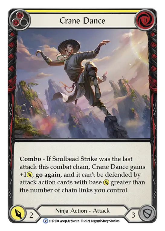 Card: Crane Dance (yel)