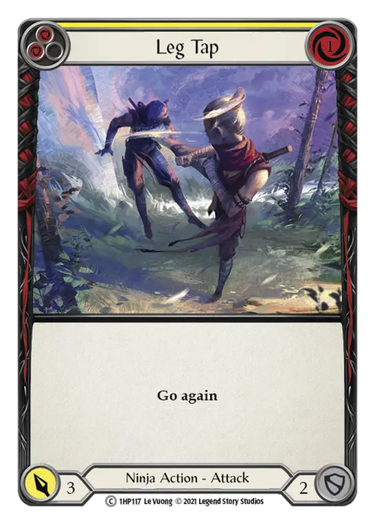 Card: Leg Tap (yel)