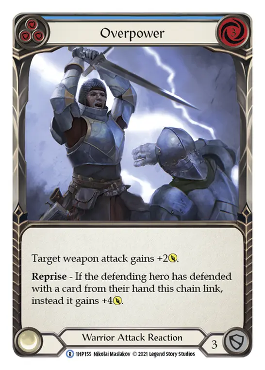 Card: Overpower (blu)