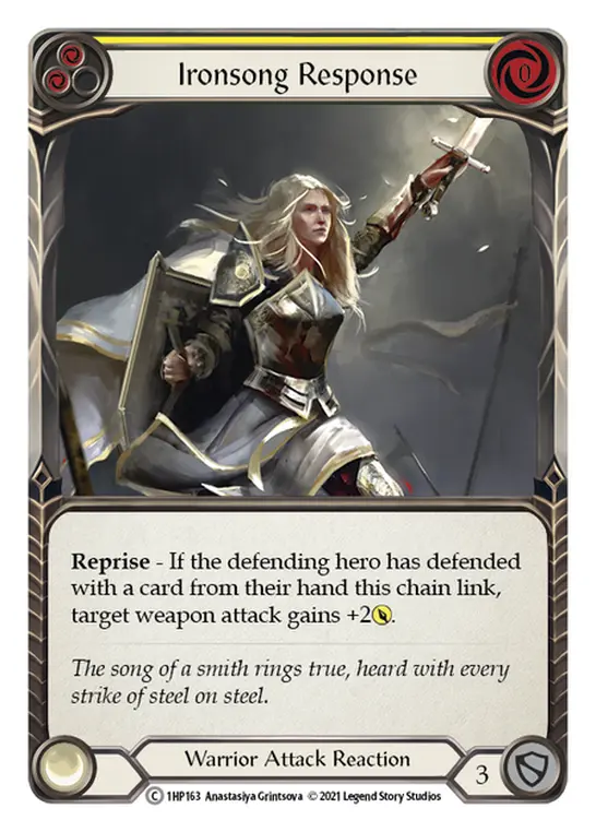 Card: Ironsong Response (yel)