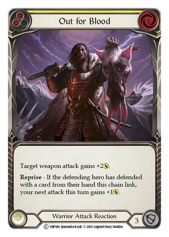 Card: Out for Blood (yel)