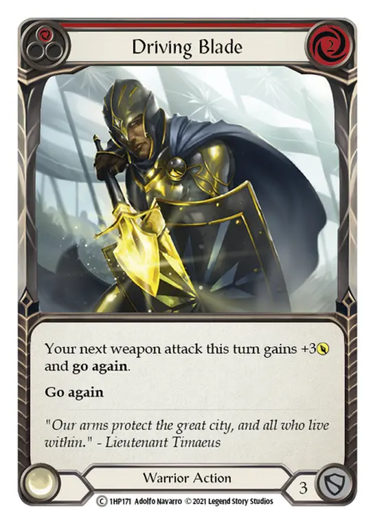 Card: Driving Blade (red)