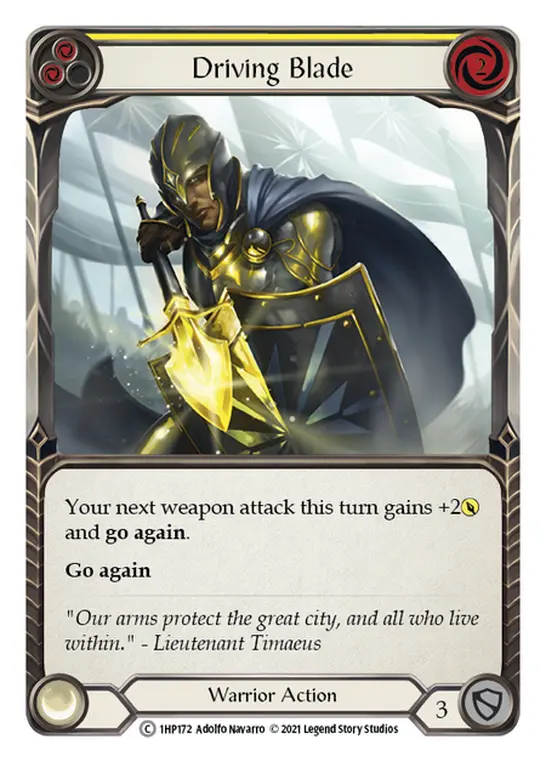 Card: Driving Blade (yel)