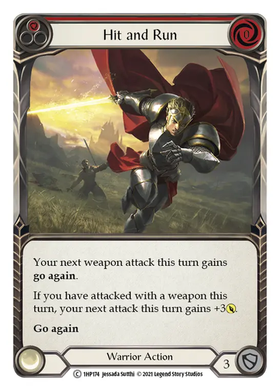 Card: Hit and Run (red)
