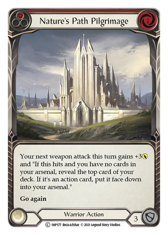 Card: Nature's Path Pilgrimage (red)