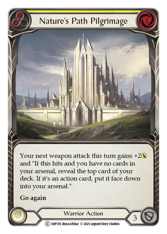 Card: Nature's Path Pilgrimage (yel)