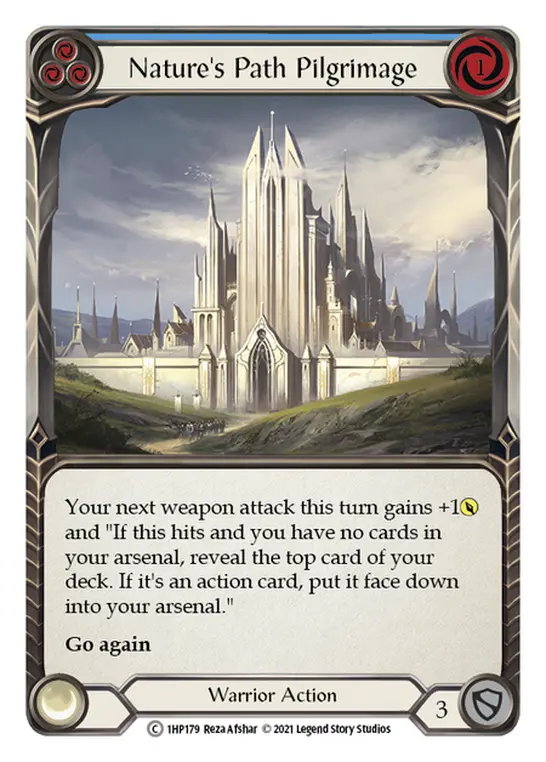 Card: Nature's Path Pilgrimage (blu)
