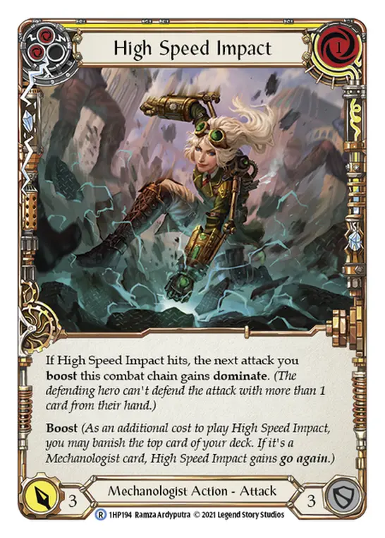 Card: High Speed Impact (yel)