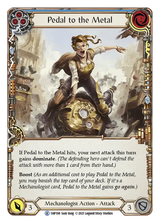 Card: Pedal to the Metal (blu)