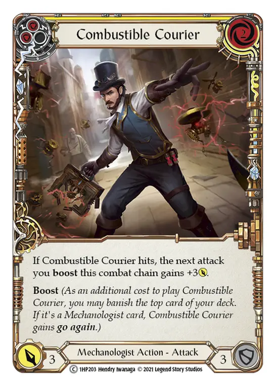 Card: Combustible Courier (yel)