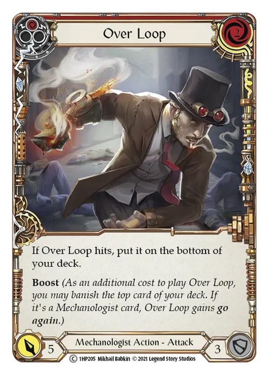 Card: Over Loop (red)