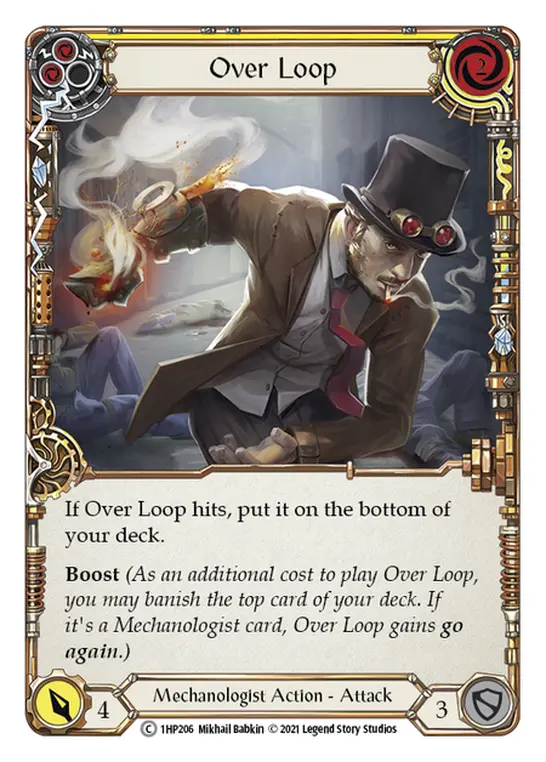 Card: Over Loop (yel)