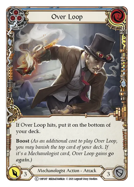 Card: Over Loop (blu)