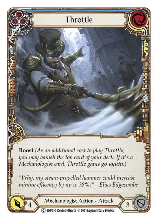 Card: Throttle (blu)