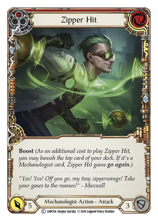 Card: Zipper Hit (red)