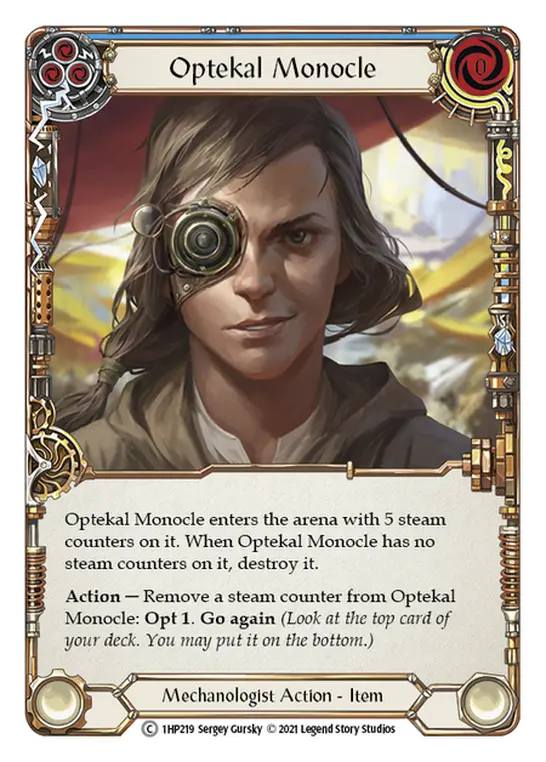 Card: Optekal Monocle (blu)