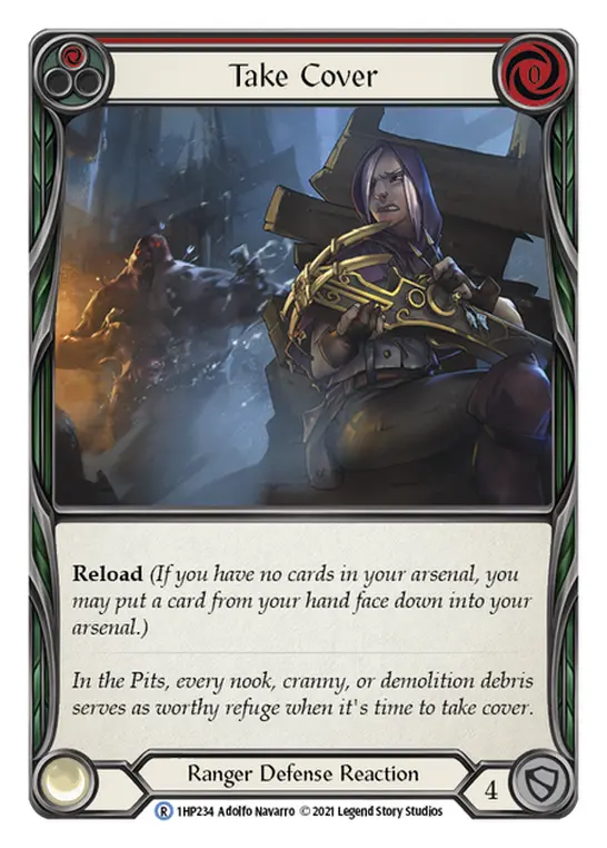 Card: Take Cover (red)