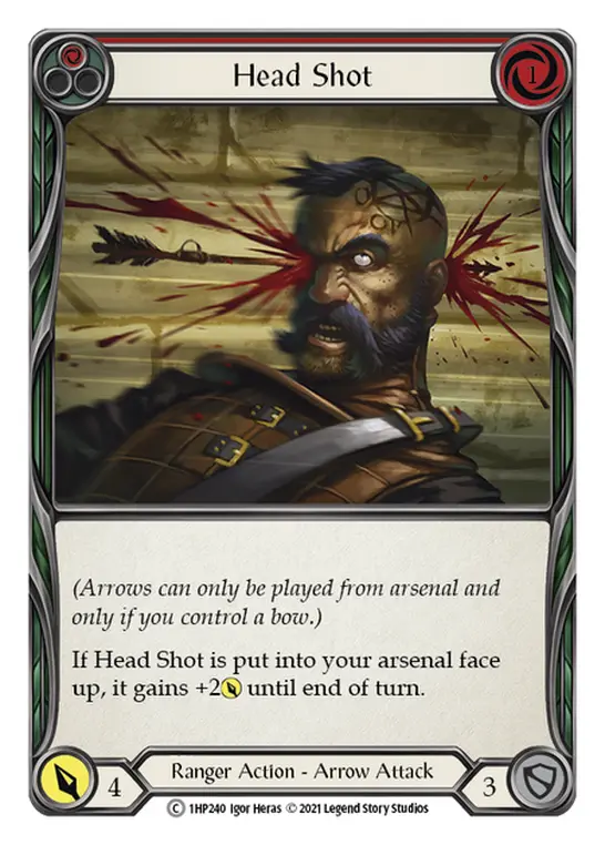 Card: Head Shot (red)