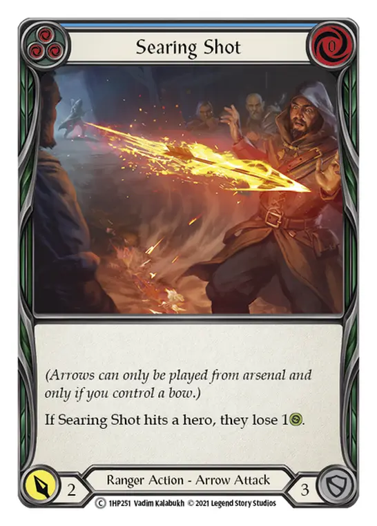 Card: Searing Shot (blu)